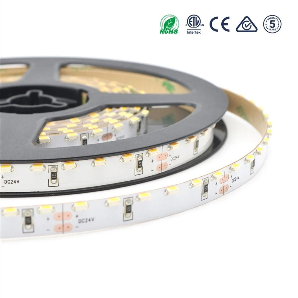 SMD 3014 vista lateral banda de llum led flexible